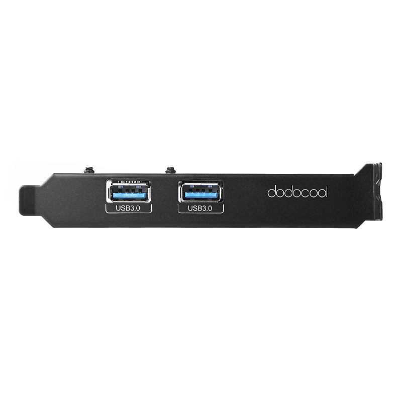 unknown dodocool 2-Port USB 3.0 PCI-E Express Card HUB Controller Adapter Card Internal 20Pin 4Pin IDE VLI Chipset Solid Capacitors