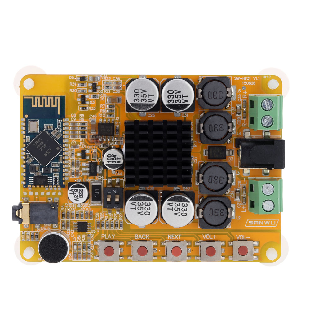 unknown TDA7492 Wireless Bluetooth 4.0 2*50W 2-channel Audio Receiver Stereo Digital Power Amplifier Board Module