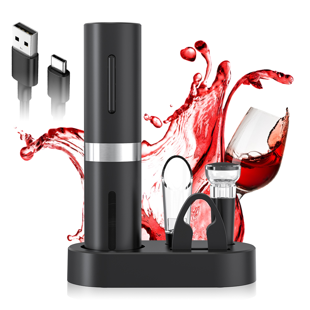 Electric Wine Opener Set Type C Rechargeable Automatic Electric Wine