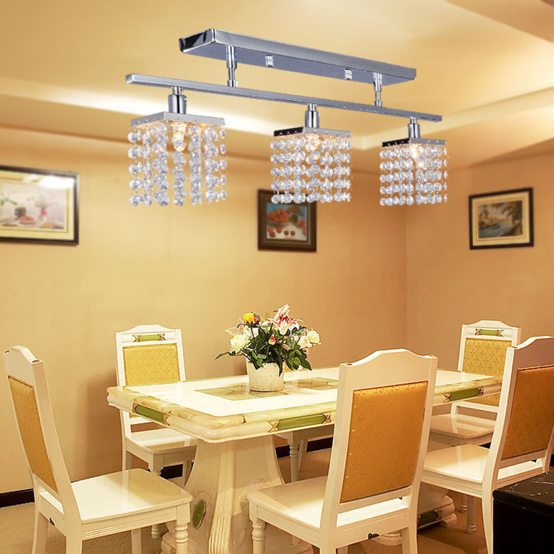 unknown Crystal Chandelier with 3 Lights Lamp Ceiling Lighting - Linear Design 220-240V