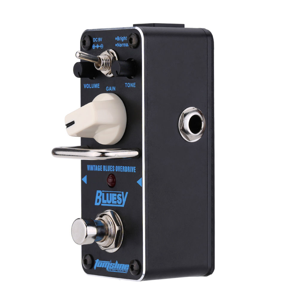 unknown AROMA ABY-3 Bluesy Vintage Blues Overdrive Mini Single Electric Guitar Effect Pedal with True Bypass