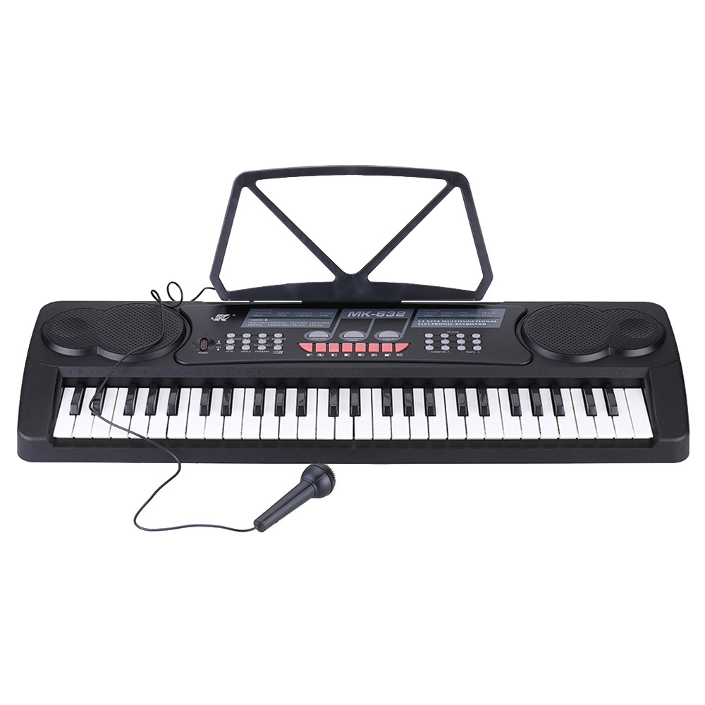 unknown 54 Keys Multifunctional Digital Electronic Music Keyboard Electric Piano Organ with Sheet Music Holder Microphone