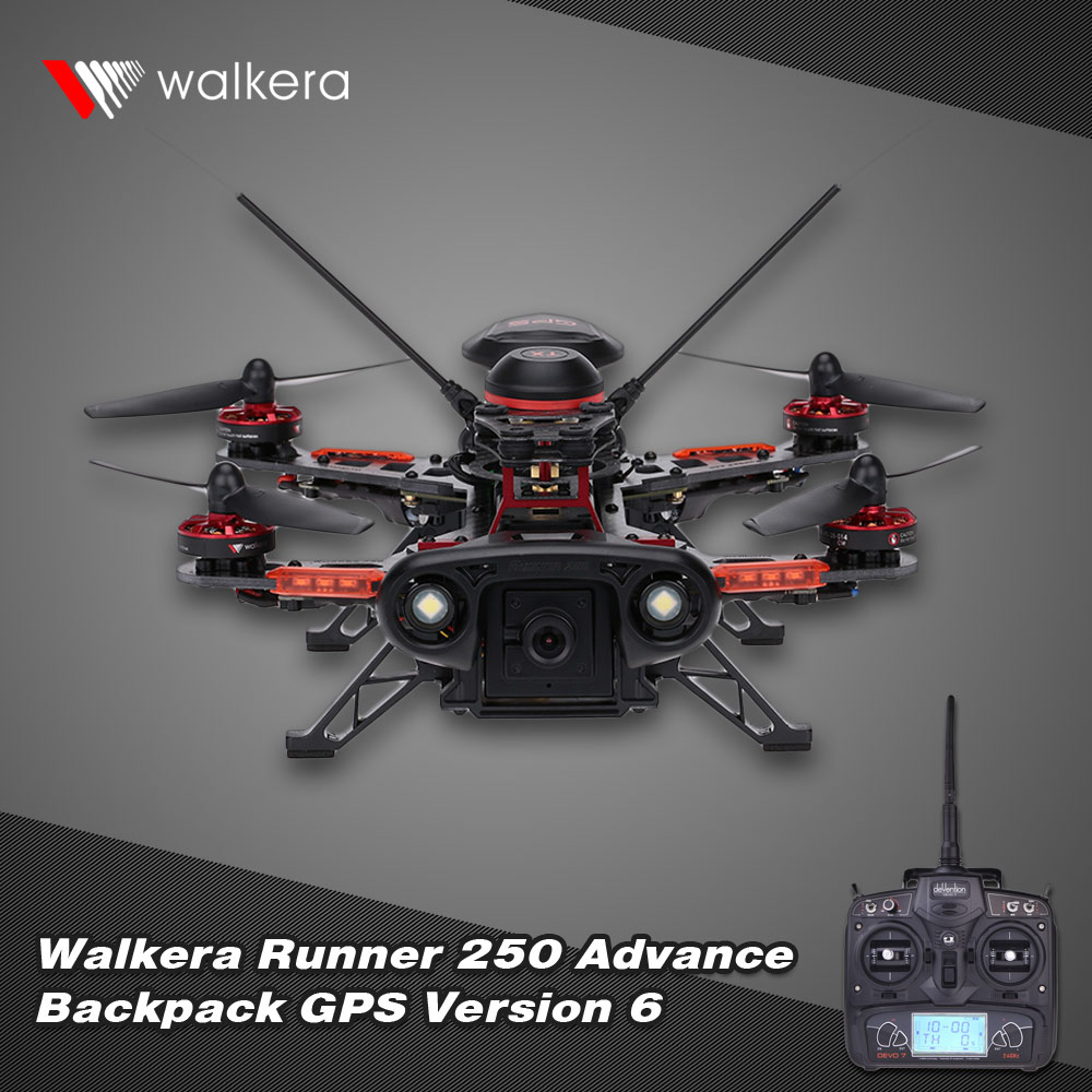 unknown Original Walkera Runner 250 Advance GPS Backpack Version 6 RTF Drone with DEVO 7 and 800TVL Camera/OSD/GPS RC Quadcopter