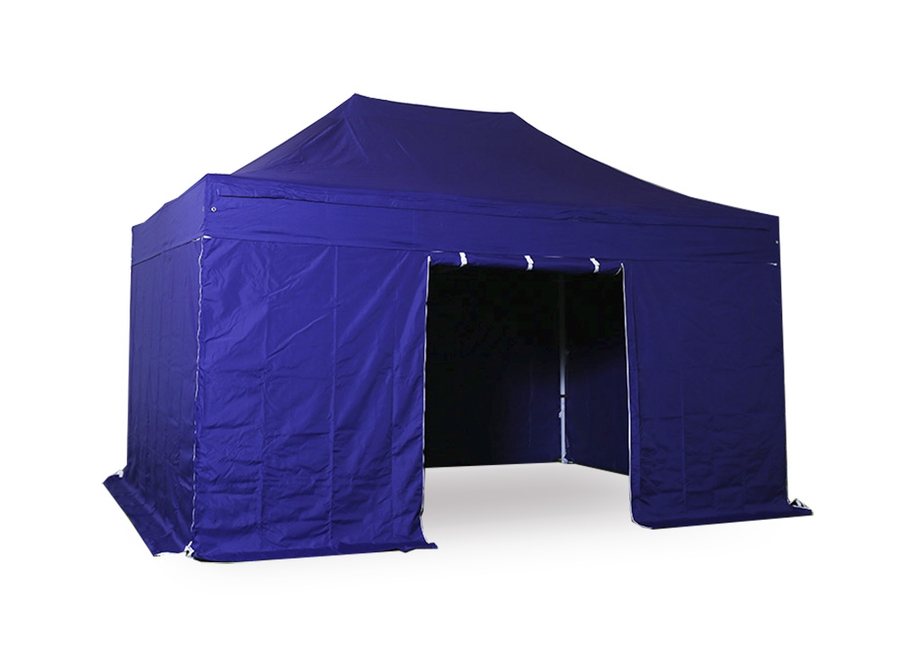 unknown Waterproof Folding Tent 3x4.5m Steel Tube 32mm with 4 Sidewalls