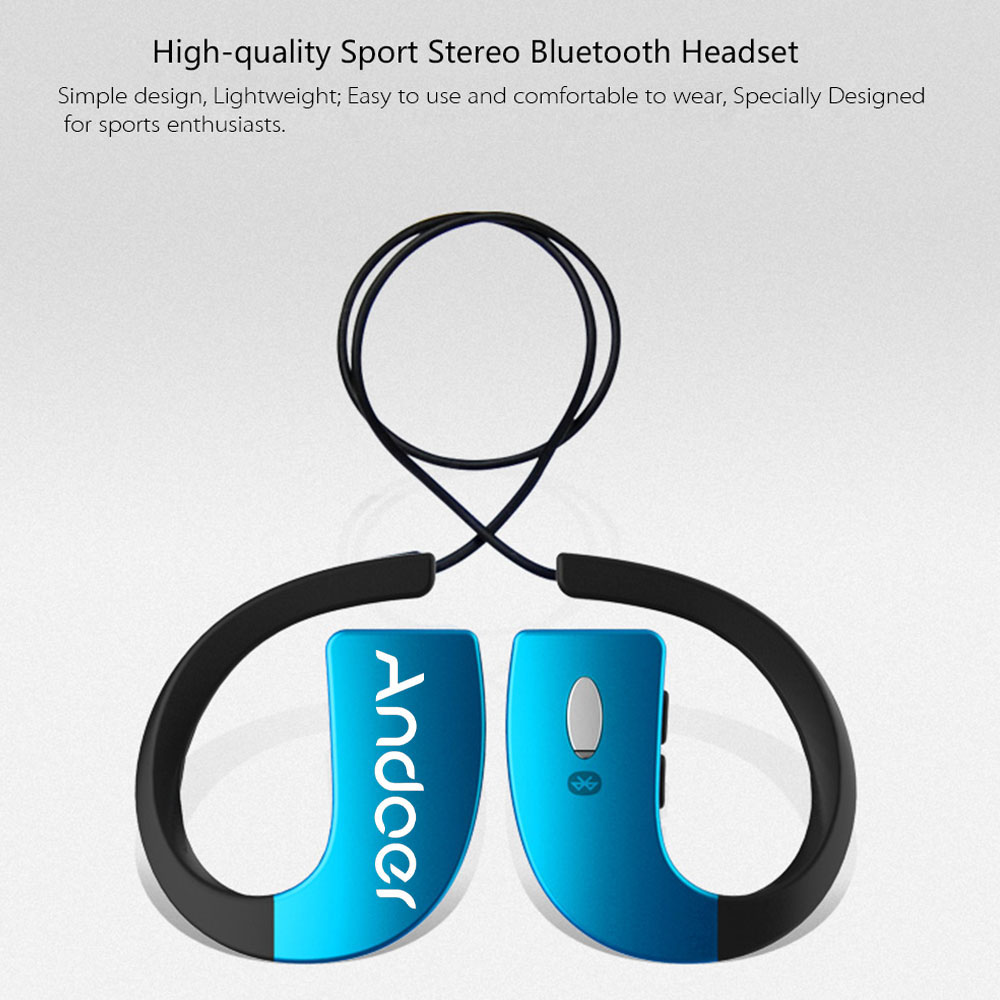 unknown Portable Neck-strap Style In-ear Water-proof Water-Resistant Wireless Outdoor Sport Stereo Bluetooth 4.0 + EDR Music Headphone Earphone Headset Hands-free with Microphone for iPhone 6 Plus 6 5S LG Samsung S5 S4 HTC Tablet PC