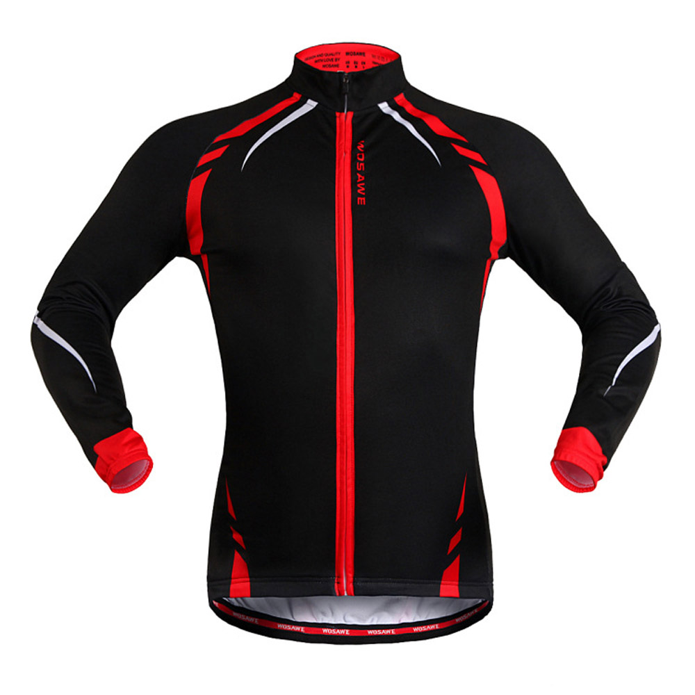 unknown WOSAWE Winter Outdoor Sports  Warm Fleece  Long  Cycling Sleeve Jacket