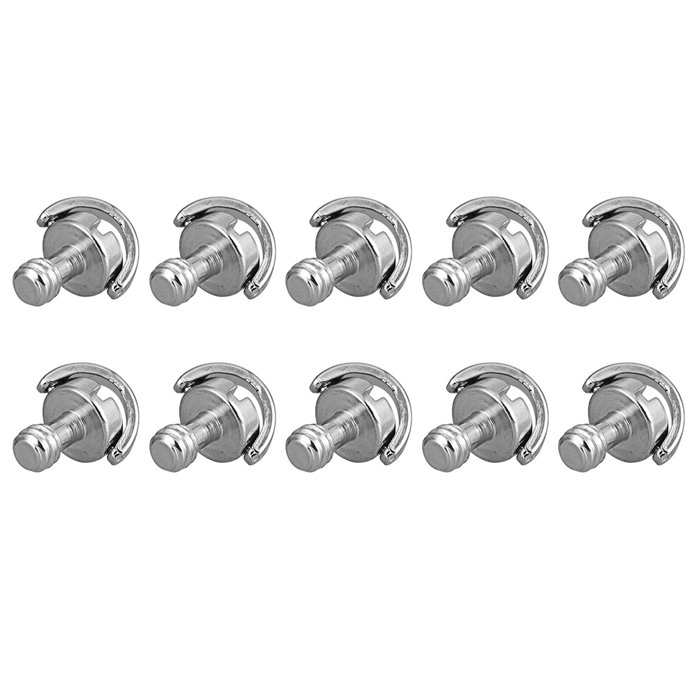 10pcs 1/4"-20 D Shaft D-ring Mounting Screw Adapter Tripod Monopod Quick Release Plate Camera Fixing Screw