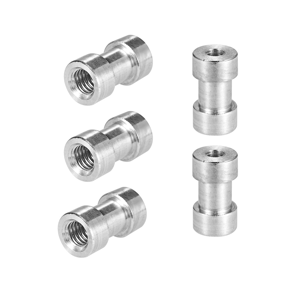 5pcs 1/4"-20 and 3/8"-16 Female Spigot Screw Threaded Adapter for Camera Flash Light Bracket