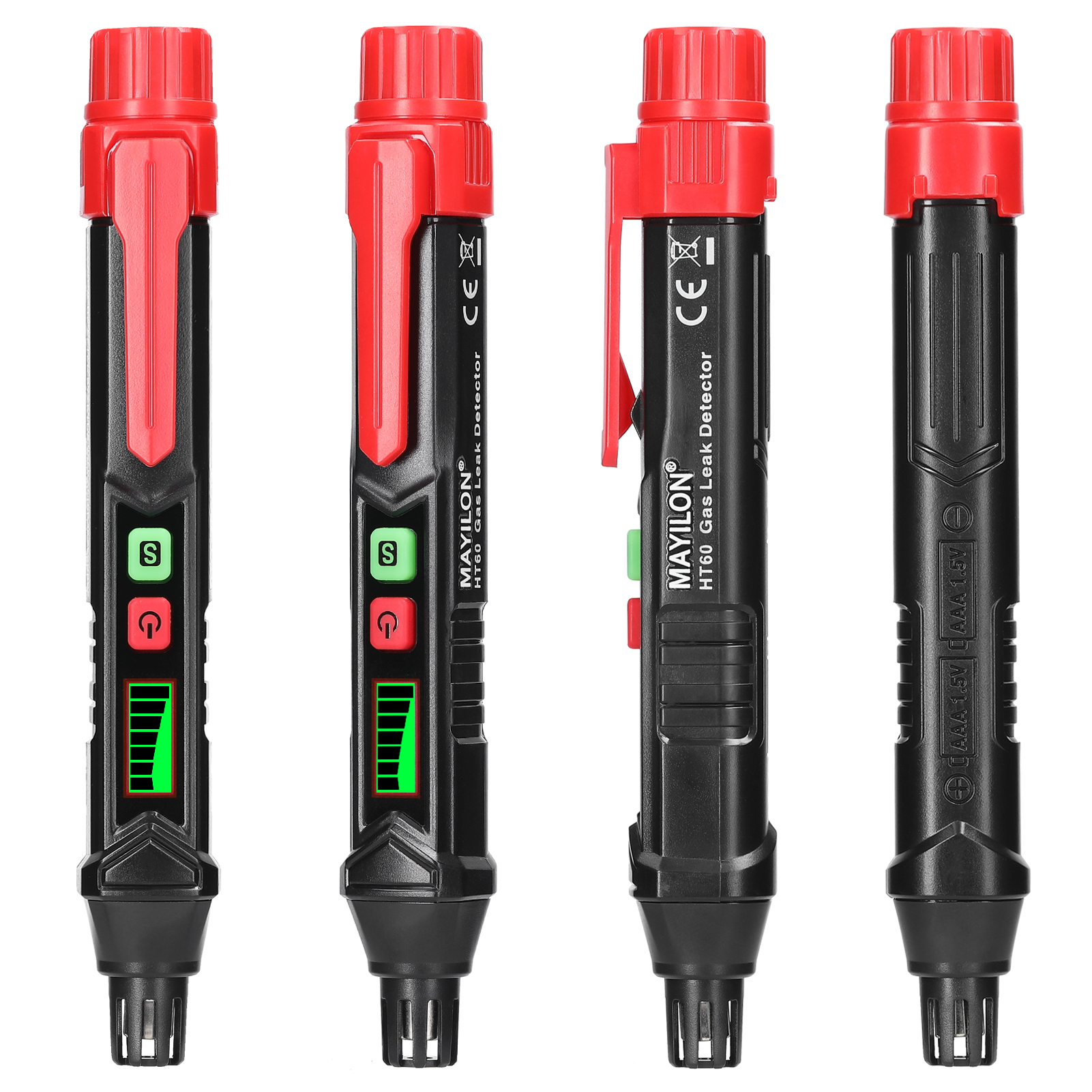 Handheld Combustible Gases Leak Detector Natural Gases Leakage Tester Portable PPM Meter Combustible Gases Analyzer Pen