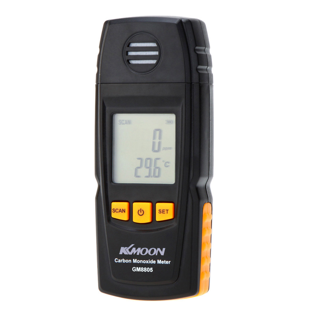 KKmoon Handheld Carbon Monoxide Meter with High Precision CO Gas Tester Monitor Detector Gauge 0-1000ppm GM8805