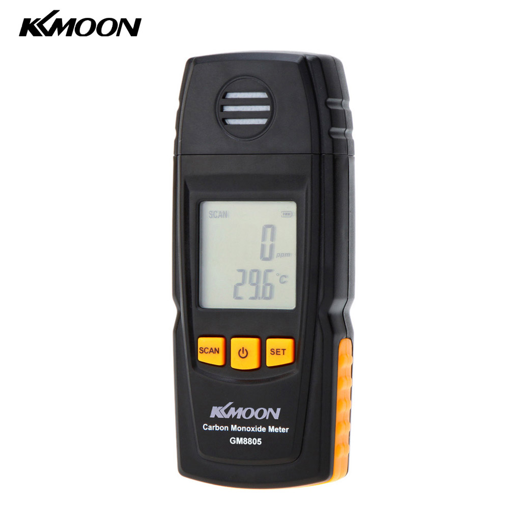 KKmoon Handheld Carbon Monoxide Meter with High Precision CO Gas Tester Monitor Detector Gauge 0-1000ppm GM8805