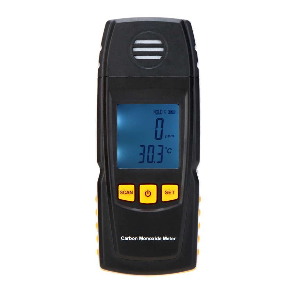 KKmoon Handheld Carbon Monoxide Meter with High Precision CO Gas Tester Monitor Detector Gauge 0-1000ppm GM8805