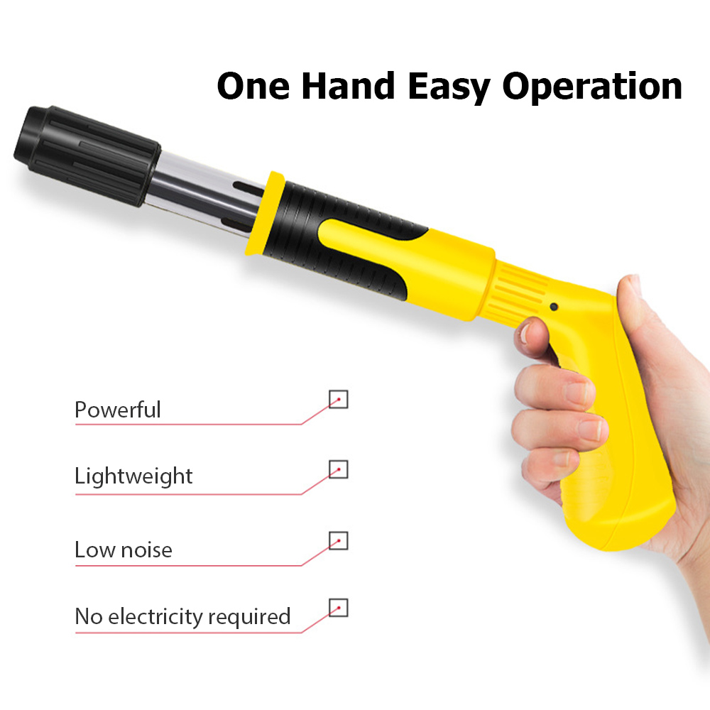 Nail Wall Fastening Tool Kit with 20 Nails Portable Manual Nailing Gun Low Noise Steel Nail Shooting Machine for Cement Wall Home Decoration