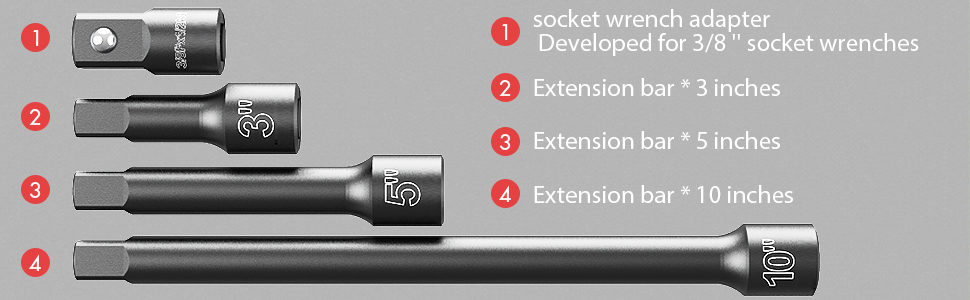 20PCS 1/2-Inch Drive Metric Deep Cr-V Impact Socket Set  (Neutral Brand )