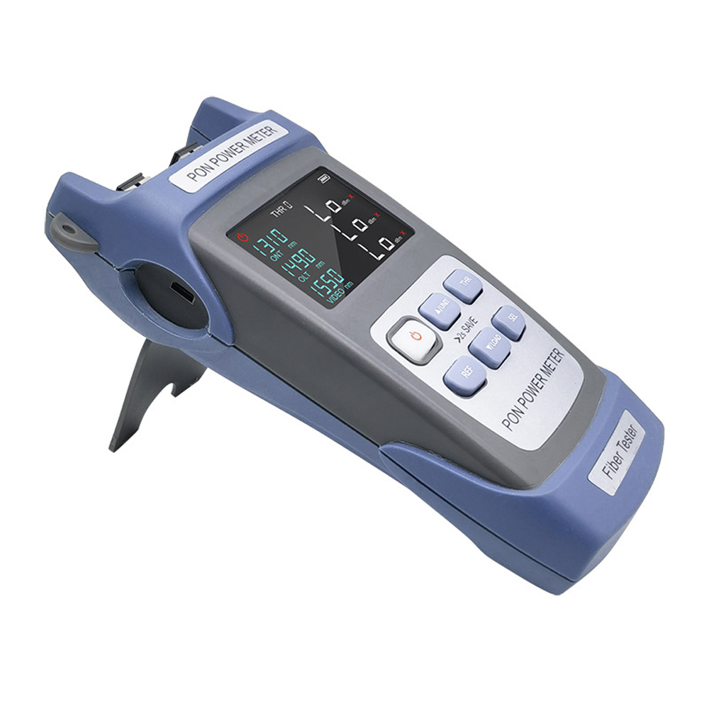 Handheld PON Power Meter Optical Fiber Tester Network Engineering Ten Data Storage 1310nm 1490nm 1550nm Video FTTX ONT OLT Signals Measurement Device