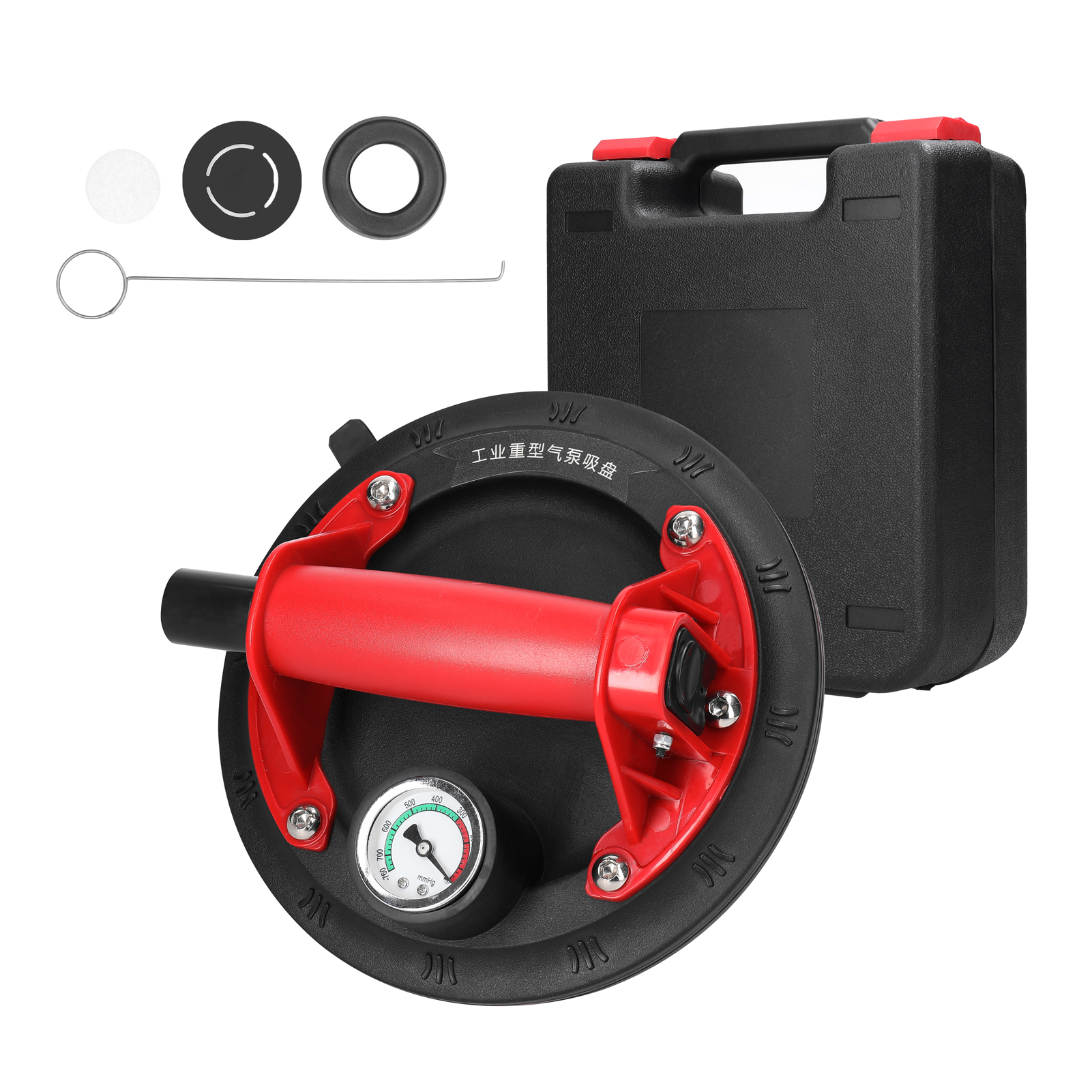 Manual Vacuum Suction Cup 100kg High Bearing Capacity Hand-pump Sucker Heavy Duty Vacuum Ceramic Tile Lifter for Granite Glass Lifting Tool