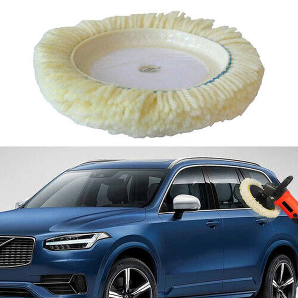 2pcs Polishing Pads Natural Wool Buffing Pad Kit Polishing Disk for Compound Cutting Car Beauty Body Repair Buffing & Polishing Pads