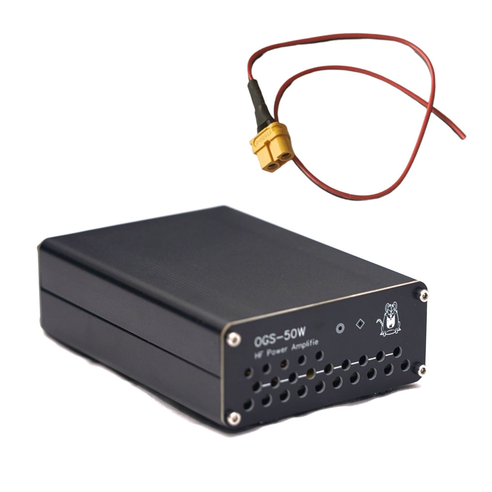 50W Portable High Frequency Power Amplifier Short-wave Radio Power Amplifier for USDX FT-817 Elecraft KX3 QRP FT-818 G90 G90S G1M X5105 Ham AMP