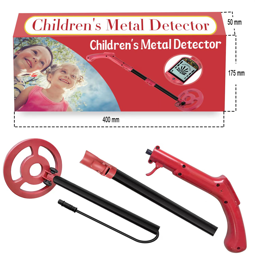 Handheld Children Metal Detector Coins Positioning Device Portable Underground Metal Detect Rod Multipurpose Metal Finder Treasure Locator for Kids