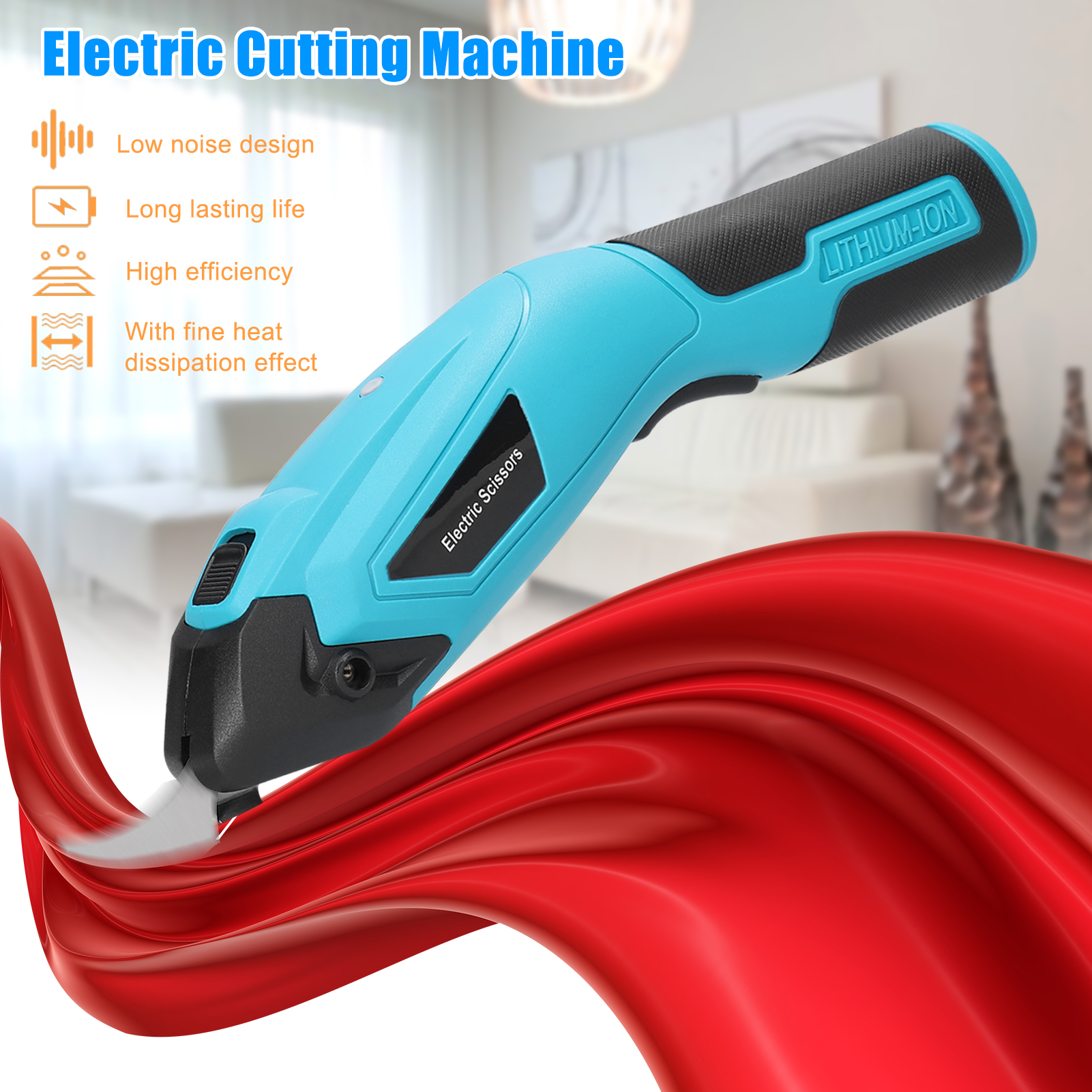 Handheld Electric Cloth Cutter Brush Motor Portable Fabric Cutting Machine Sponge Leather Aluminium Flakes Rug