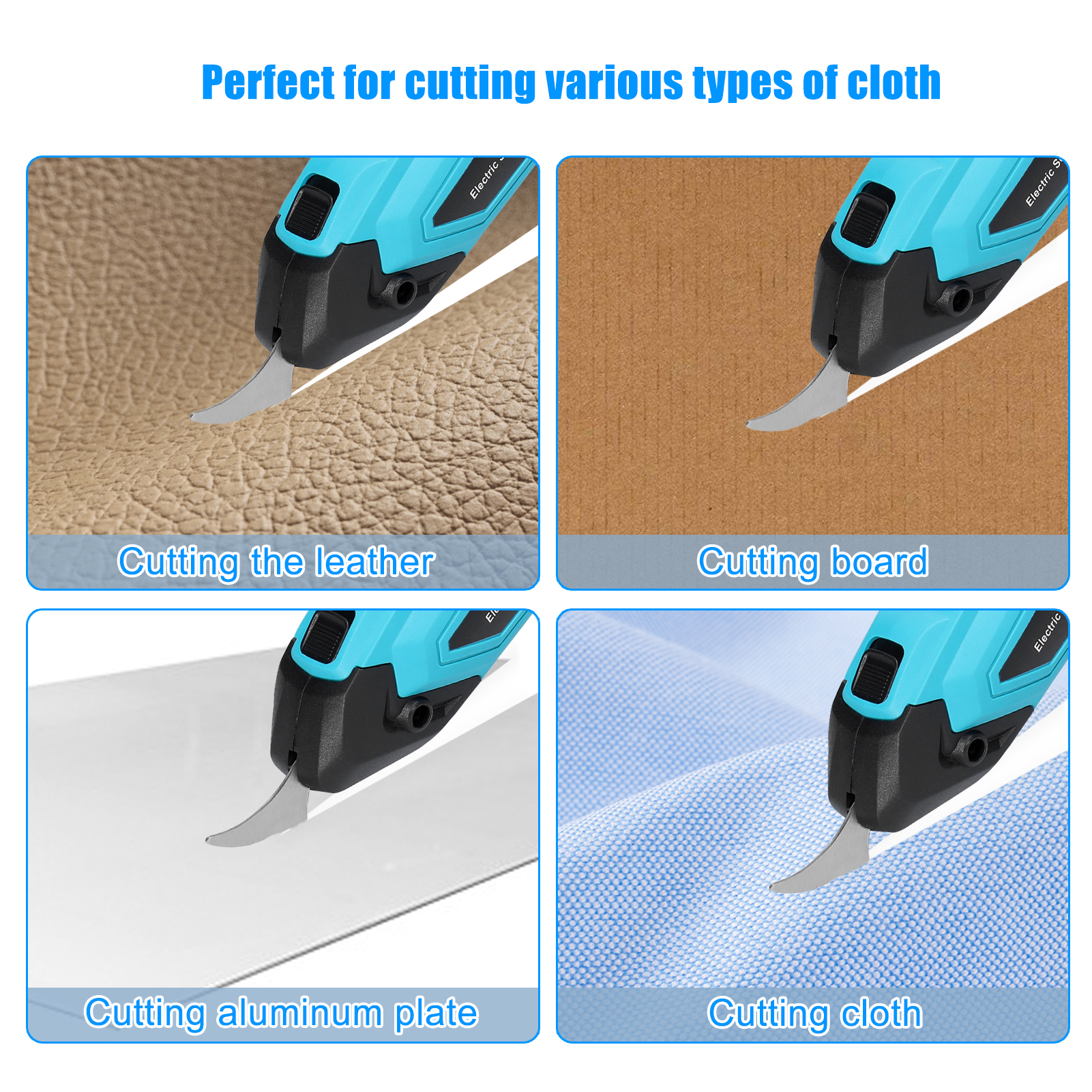 Handheld Electric Cloth Cutter Brush Motor Portable Fabric Cutting Machine Sponge Leather Aluminium Flakes Rug