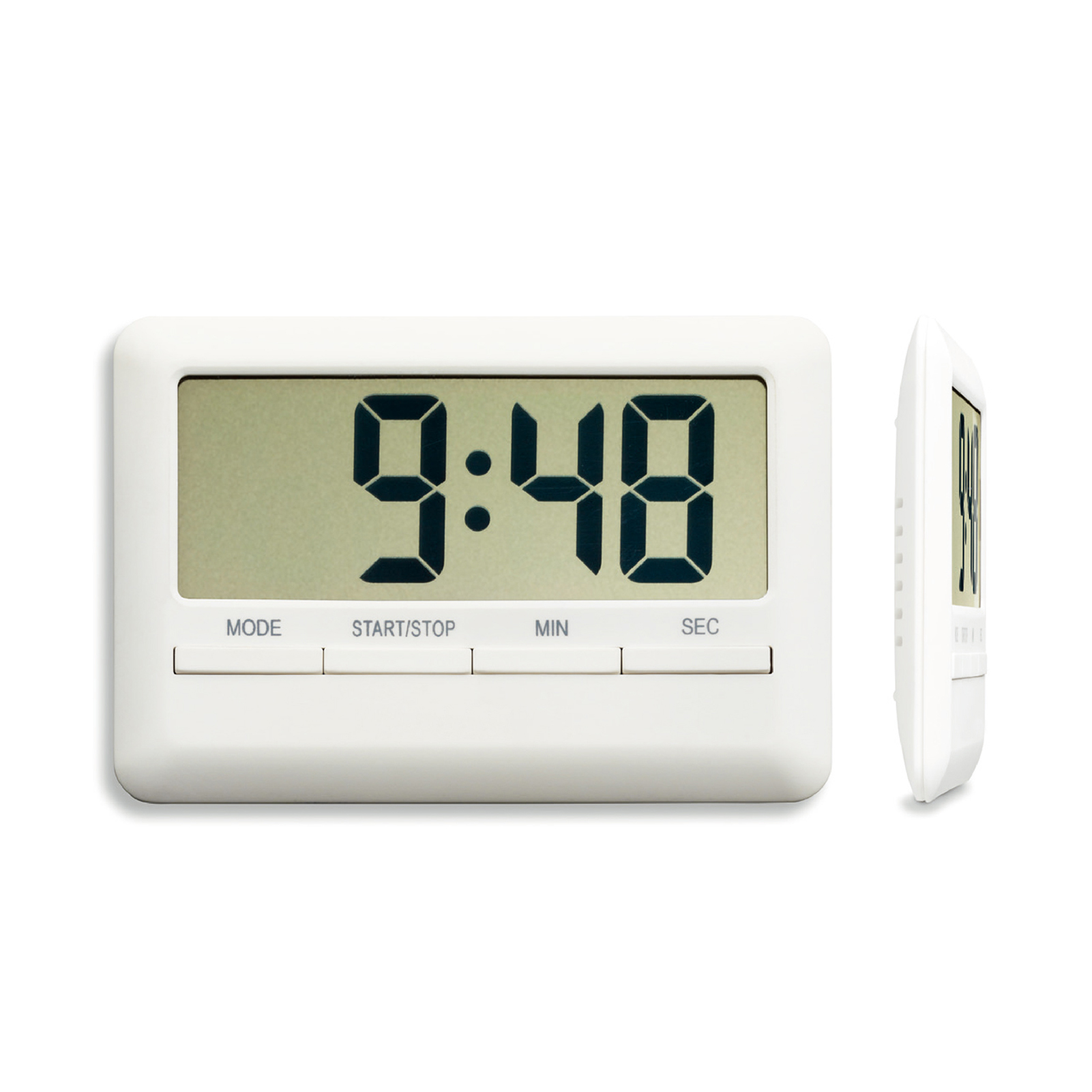 LCD Digital Alarm Clock Timer Large Time Manual Countdown for Cooking Shower Study Stopwatch Kitchen Magnetic Electronic Clock