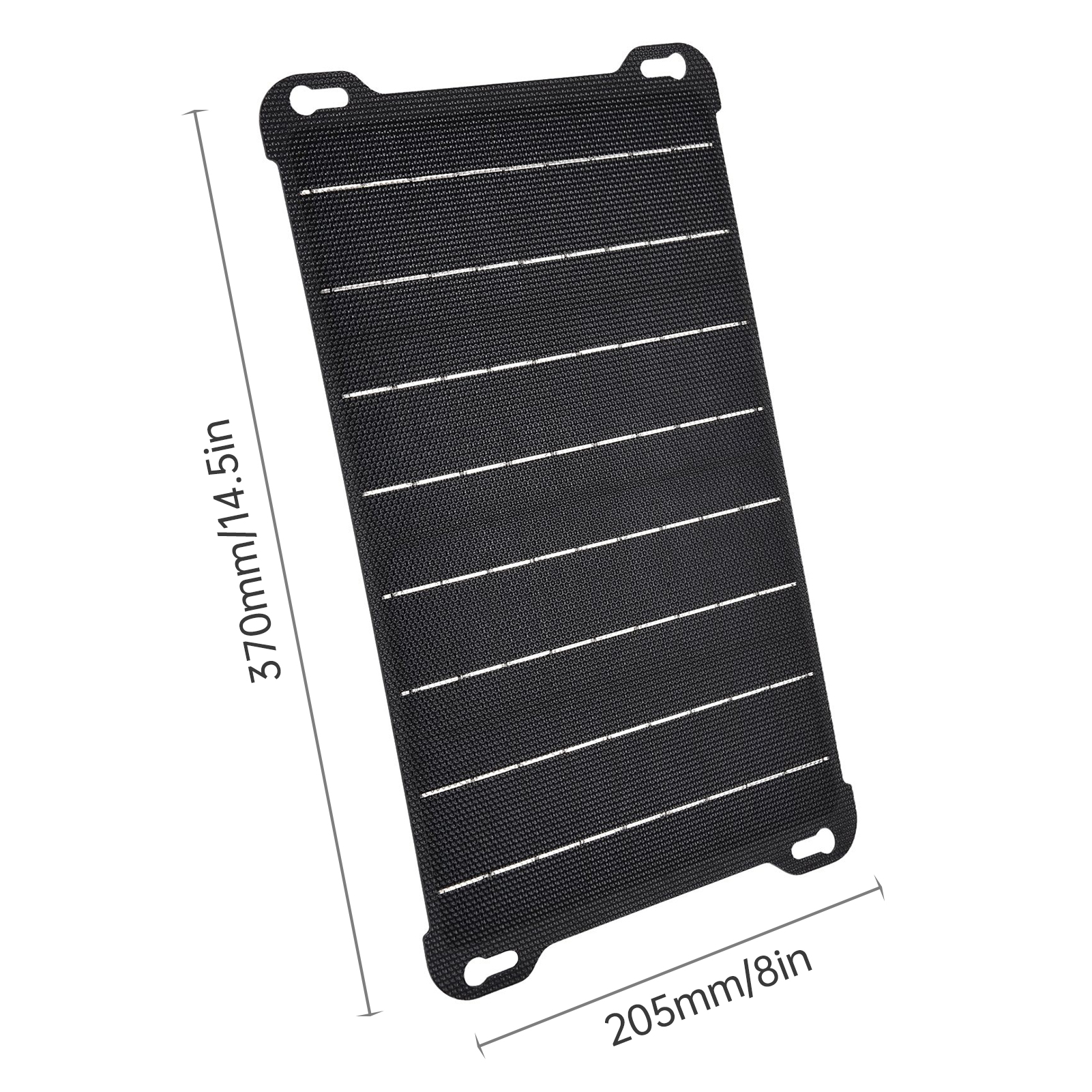 15W ETFE Solar Panel Solar Charger IPX6-Waterproof Portable Solar Power Monocrystalline Silicon Solar Module High Efficiency with Dual USB Port