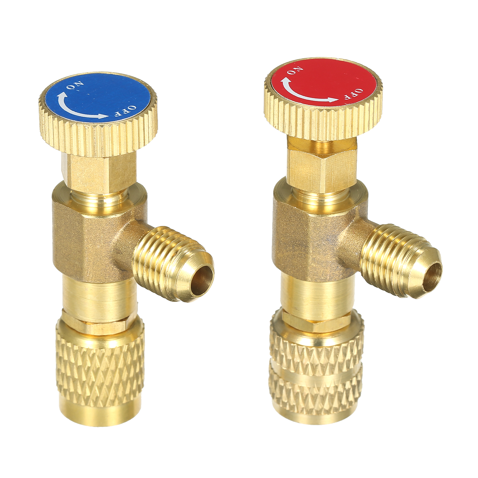 R12 R410 Refrigerant Charging Valve, Air Conditioning Refrigerant Liquid Safety Valve Copper Flow Control Valves Copper and Fluorine Safety Valve