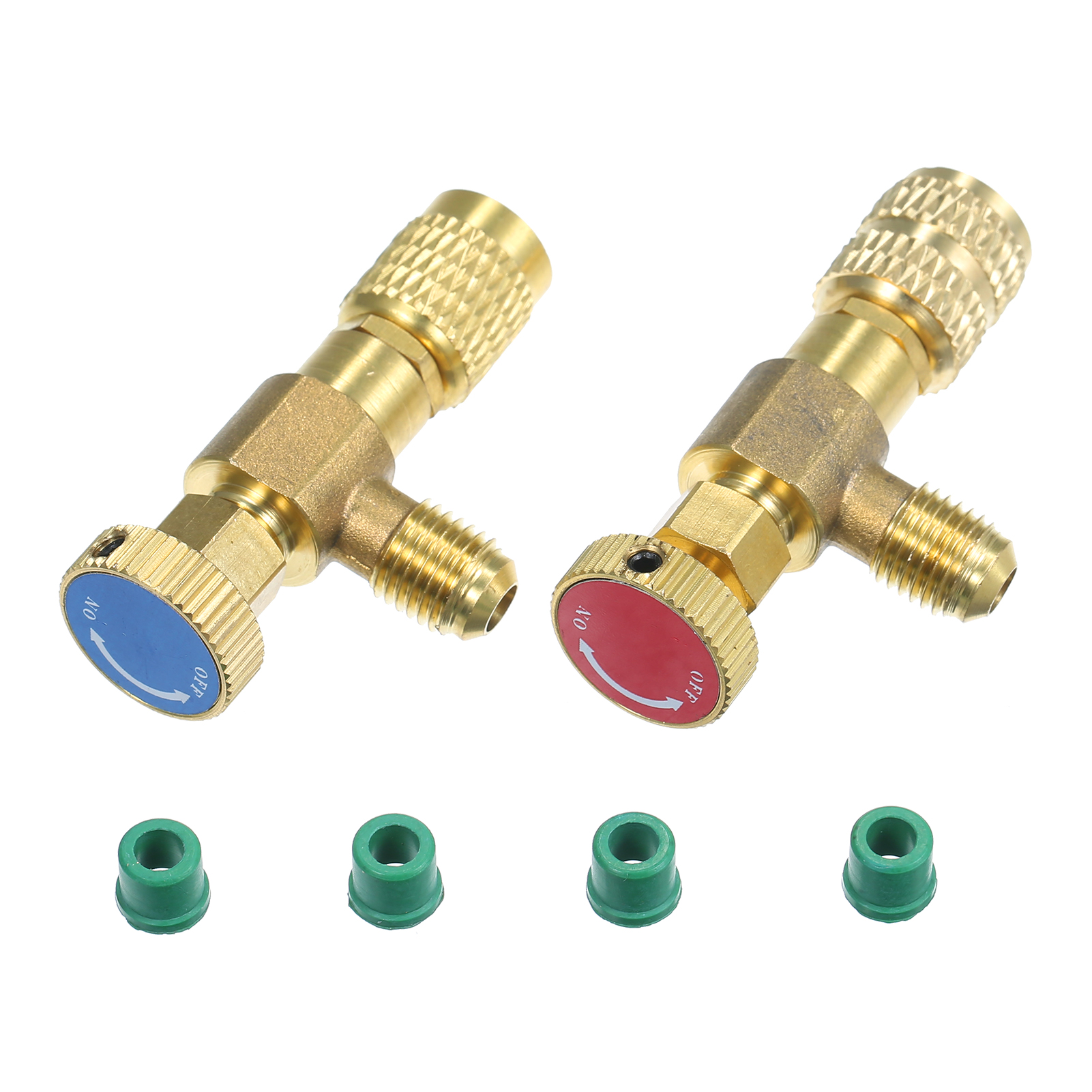 R12 R410 Refrigerant Charging Valve, Air Conditioning Refrigerant Liquid Safety Valve Copper Flow Control Valves Copper and Fluorine Safety Valve