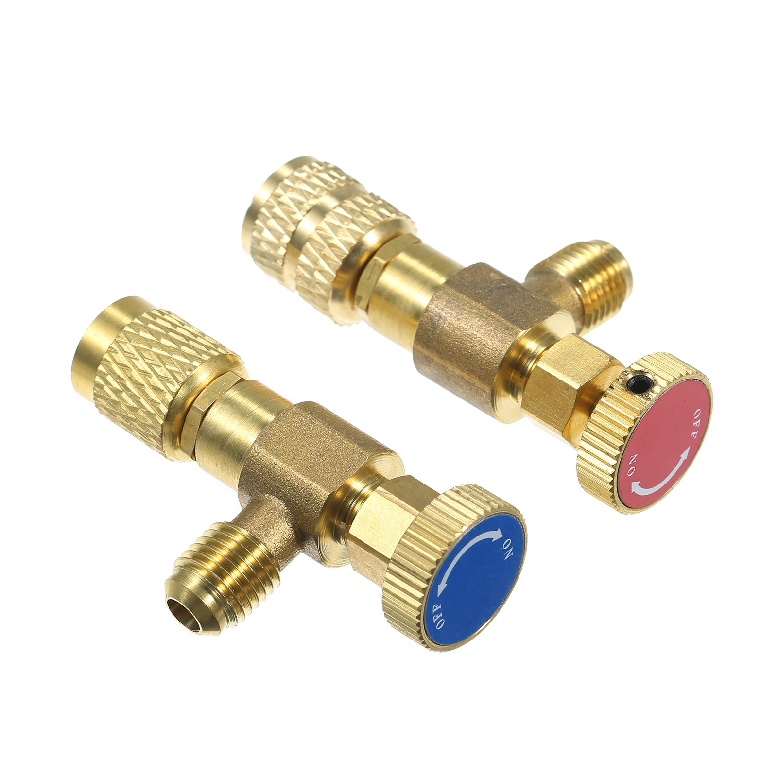 R12 R410 Refrigerant Charging Valve, Air Conditioning Refrigerant Liquid Safety Valve Copper Flow Control Valves Copper and Fluorine Safety Valve