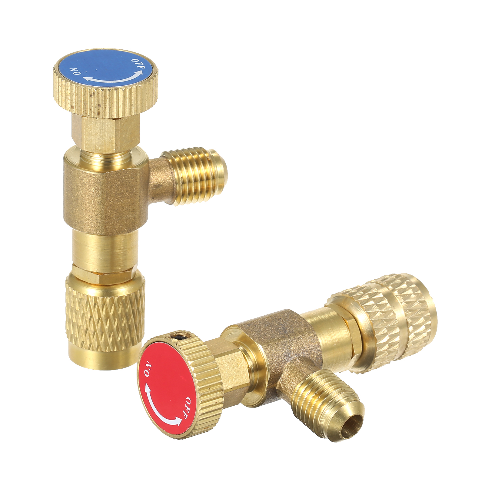 R12 R410 Refrigerant Charging Valve, Air Conditioning Refrigerant Liquid Safety Valve Copper Flow Control Valves Copper and Fluorine Safety Valve