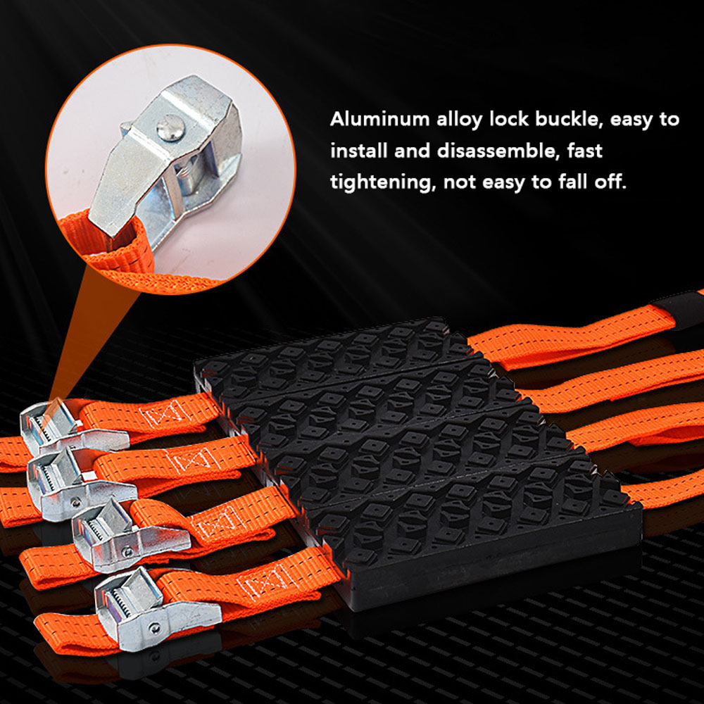 Car Recovery Traction Boards Mud Sand Snow Tire Ladder Off-Road Vehicle Emergency Tracks Chain Non-Slip Traction Mat