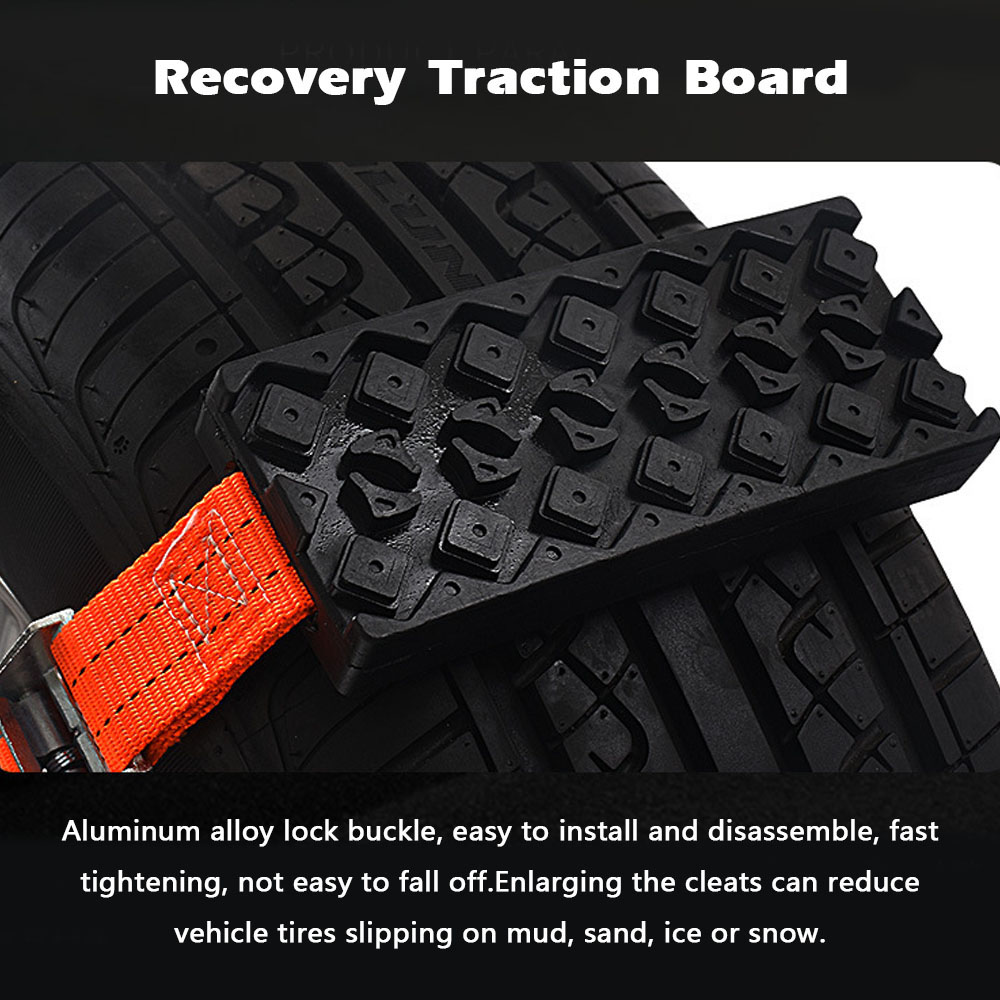 Car Recovery Traction Boards Mud Sand Snow Tire Ladder Off-Road Vehicle Emergency Tracks Chain Non-Slip Traction Mat