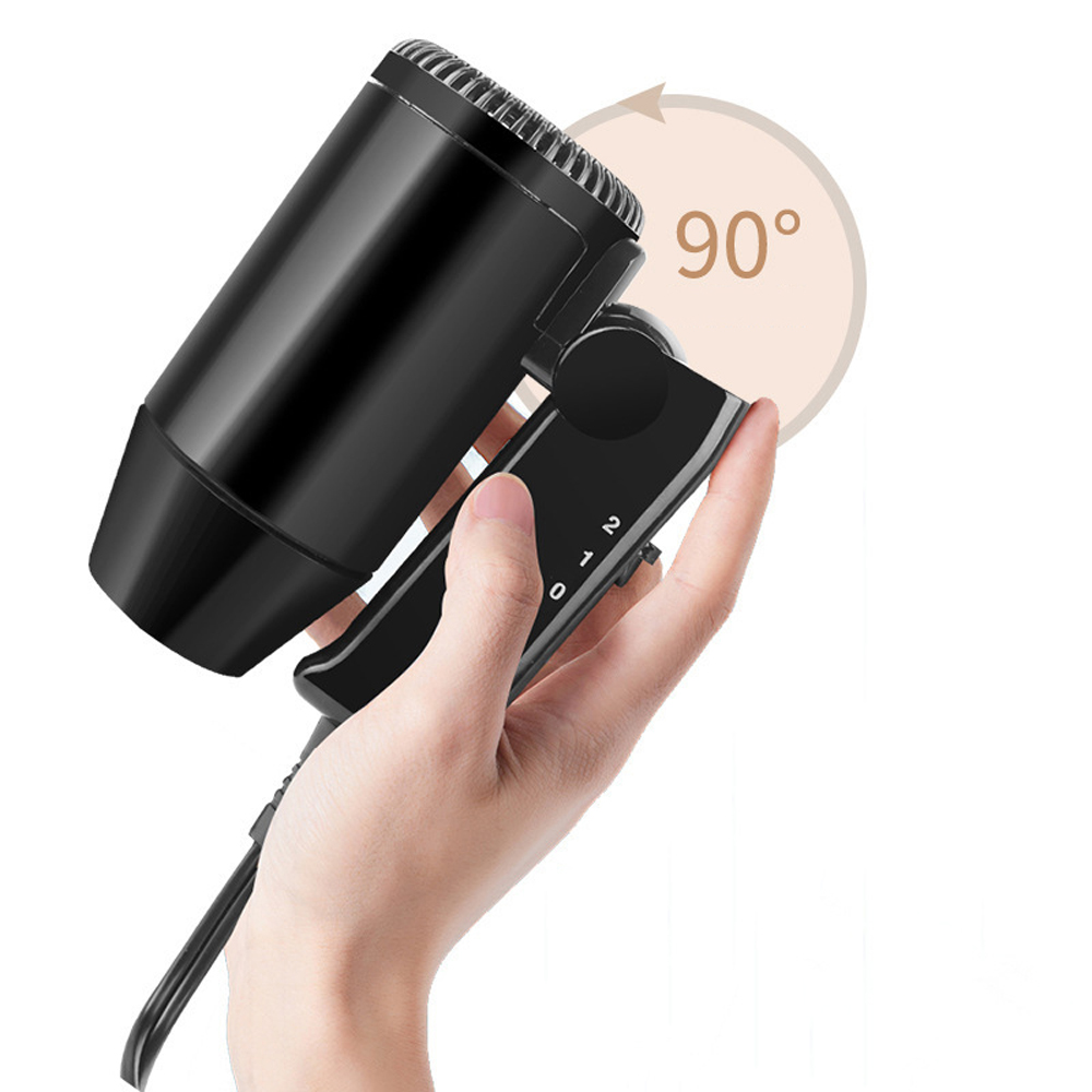 12 V Car-Styling Hair Dryer Hot & Cold Blow Dryer Foldable Hair Blower Window Defroster with 2 Levels for Self-Driving Travel