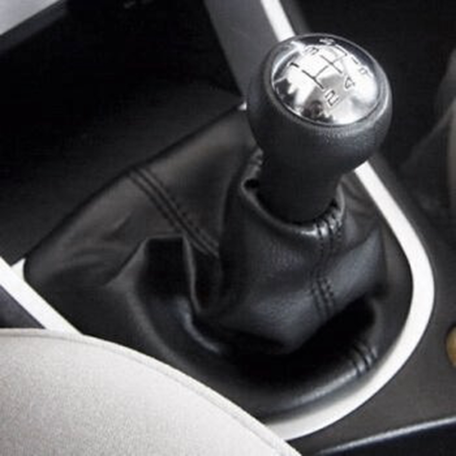 Gear Shift Cover, 5 Speed Gear Shift Stick Knob Dust-proof Cover Gaiter Boot Leather Replacement for Peugeot 207 307 406