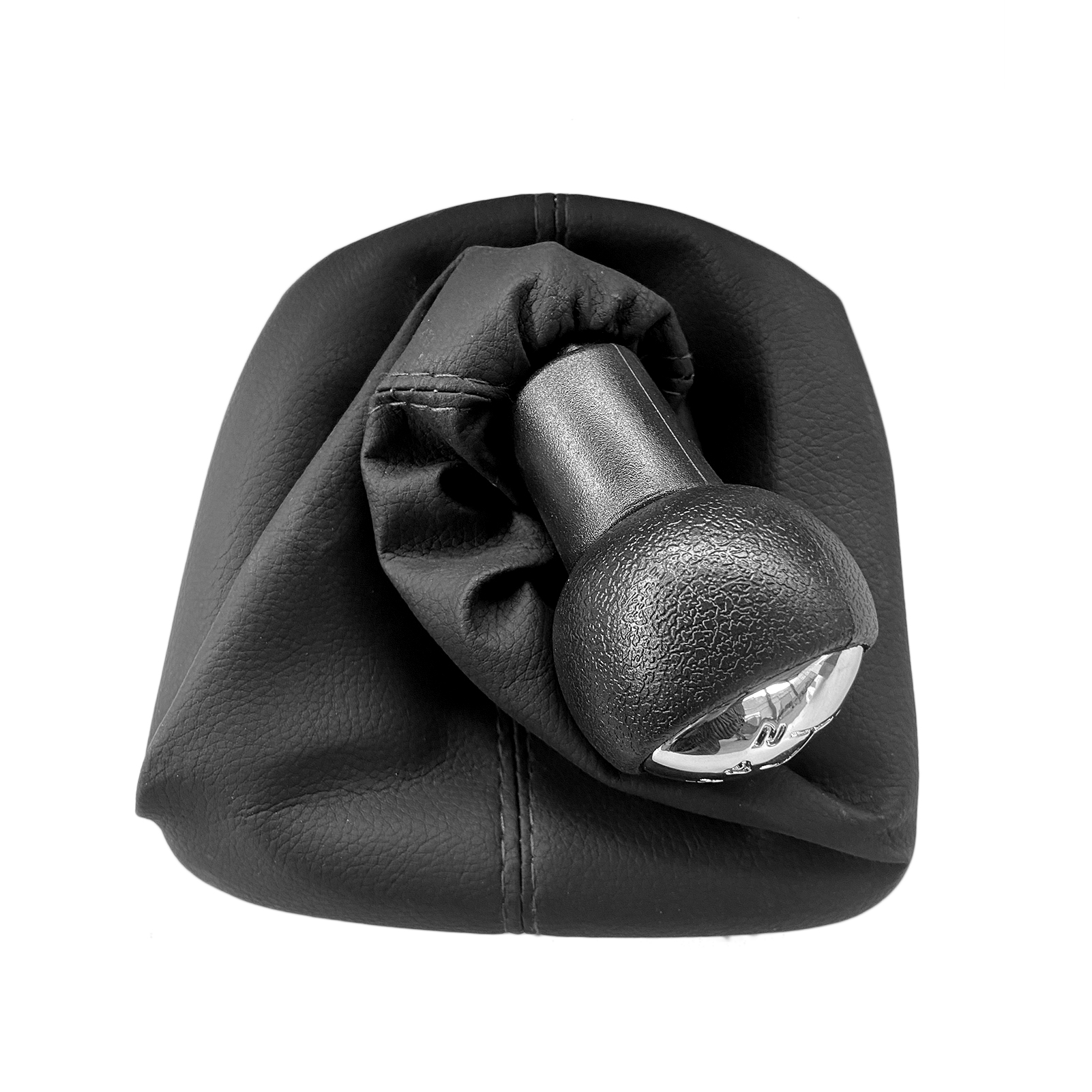 Gear Shift Cover, 5 Speed Gear Shift Stick Knob Dust-proof Cover Gaiter Boot Leather Replacement for Peugeot 207 307 406