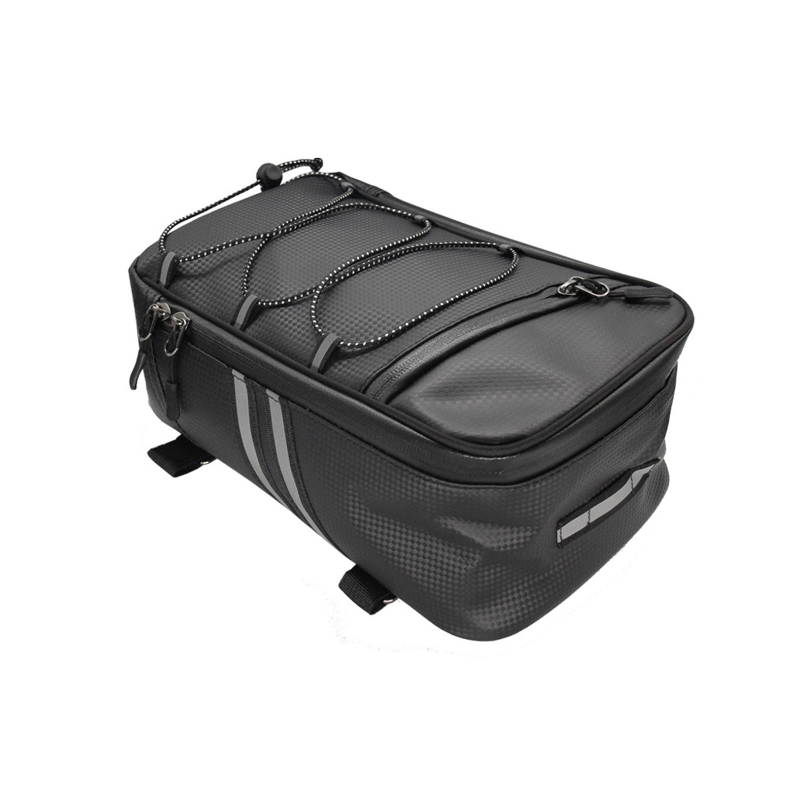 Bike Rack Rear Carrier Bag Trunk Bag  PU Leather Waterproof 9L Large Capacity Storage Luggage Cycling Storage Bag Mountain Bike