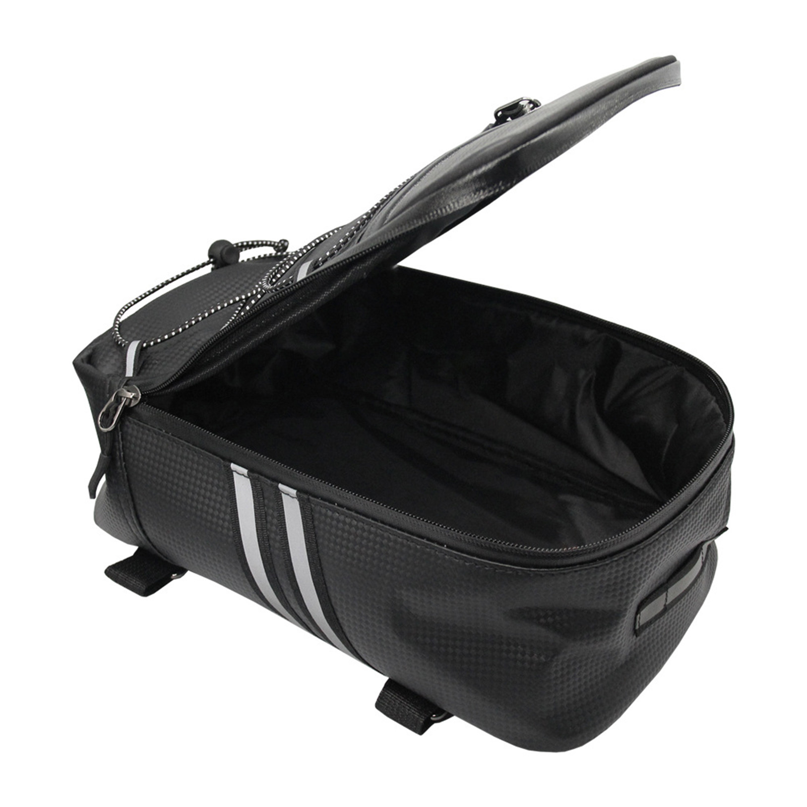 Bike Rack Rear Carrier Bag Trunk Bag  PU Leather Waterproof 9L Large Capacity Storage Luggage Cycling Storage Bag Mountain Bike