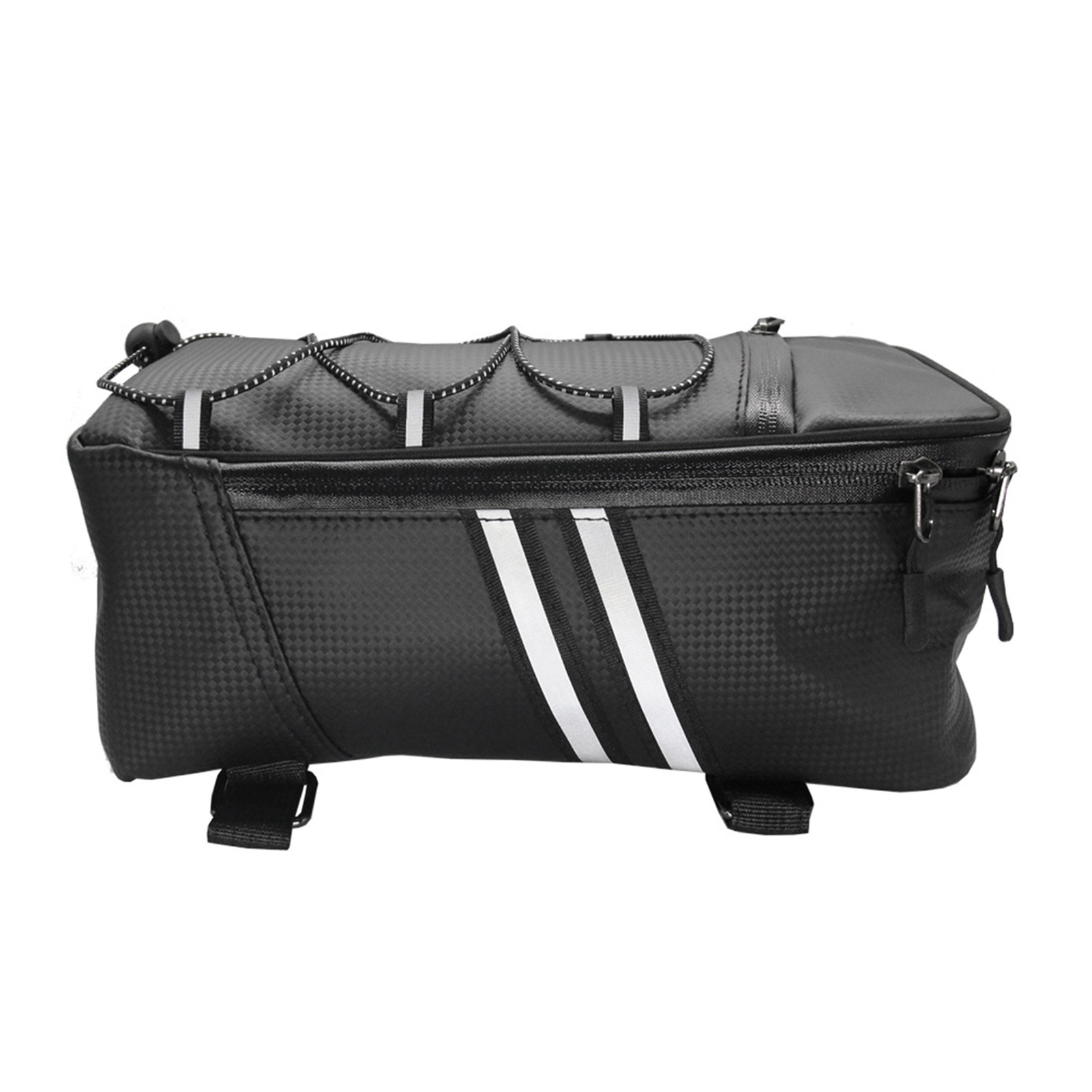 Bike Rack Rear Carrier Bag Trunk Bag  PU Leather Waterproof 9L Large Capacity Storage Luggage Cycling Storage Bag Mountain Bike