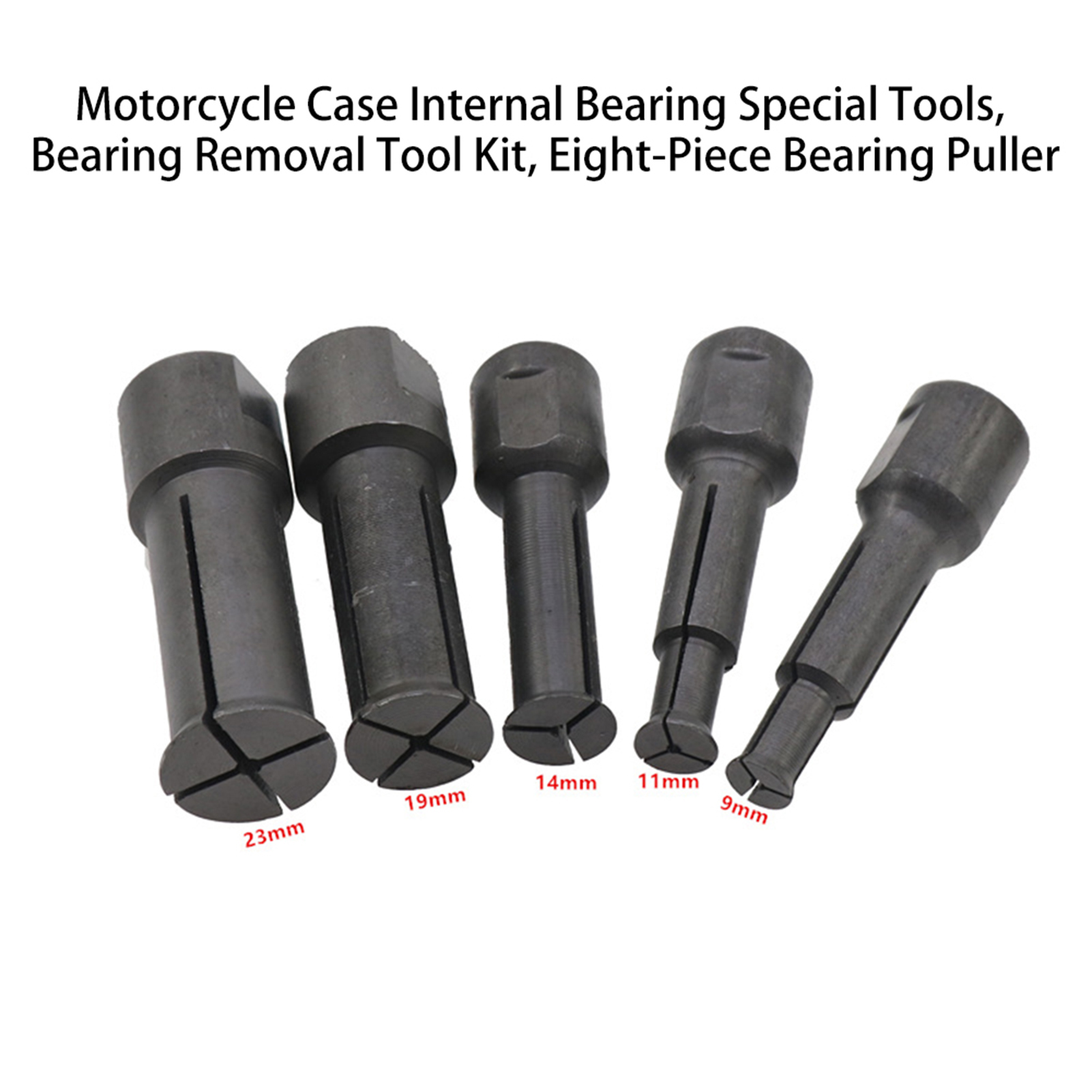 Motorcycle Case Internal Bearing Special Tools, Bearing Removal Tool Kit, Eight-Piece Bearing Puller