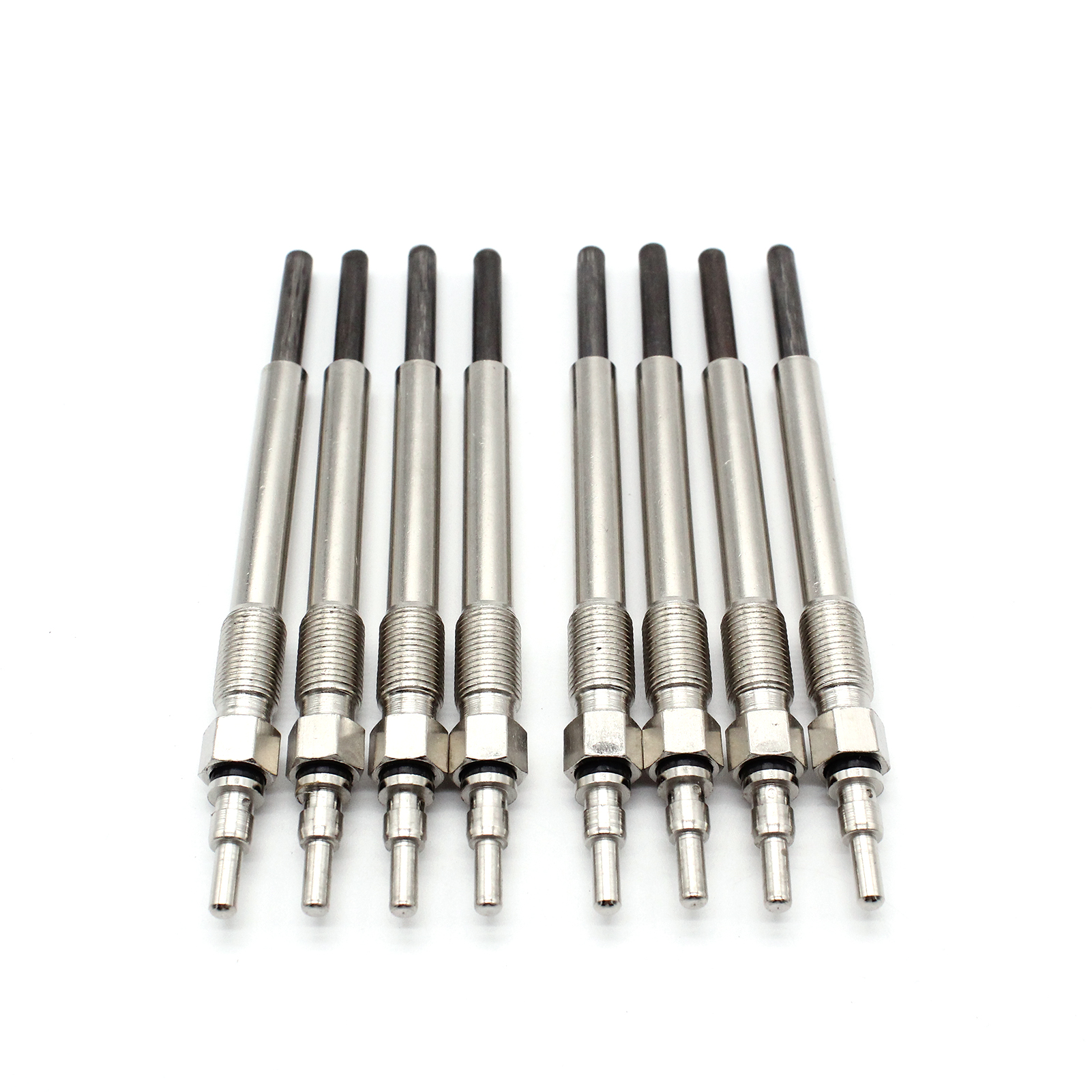 Glow Plug Set of 8 Dual Coil Replacement for Ford 7.3L Super Duty Powerstroke Turbo Diesel 1994-2003