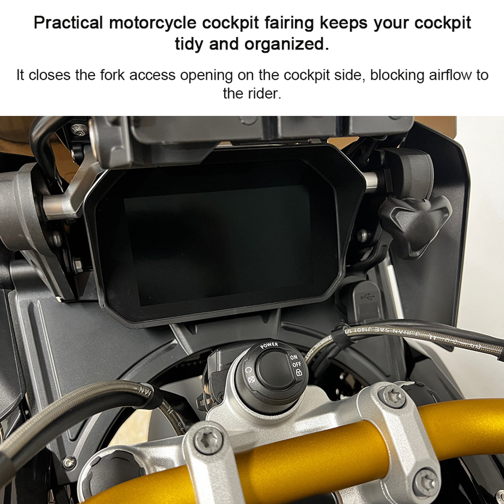 Cockpit Fairing Forkshield Updraft Deflector Wind Spoiler Motorcycle Modified Accessories Replacement for R1250GS ADV R1200GS LC