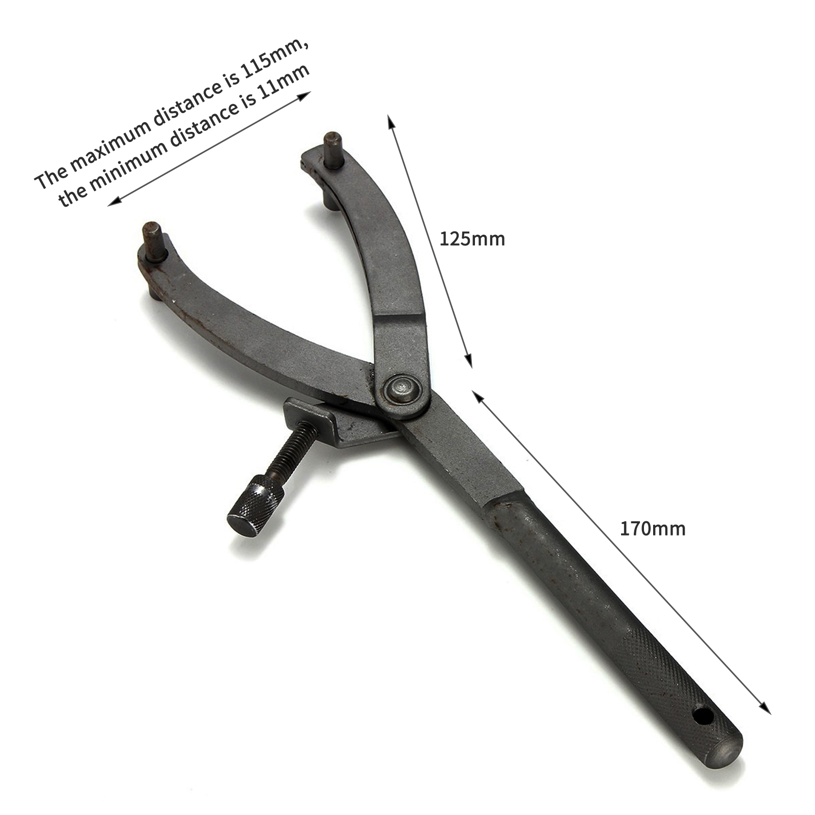 Adjustable Spanner Wrench Clutch Magneto Puller Repair Tool for Motorcycle Belt Pulley Remove Holder Repair Locking Tool