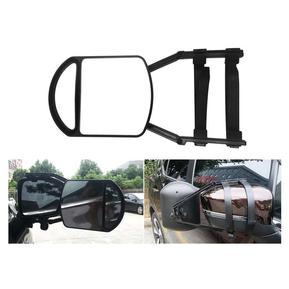 Car Towing Mirror Extended Rear View Mirror Wide Angle Auxiliary Mirror for Car Truck RV Trailer