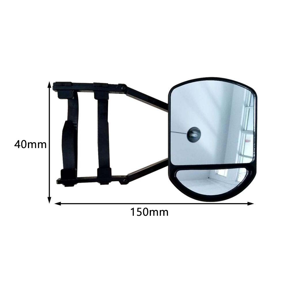 Car Towing Mirror Extended Rear View Mirror Wide Angle Auxiliary Mirror for Car Truck RV Trailer