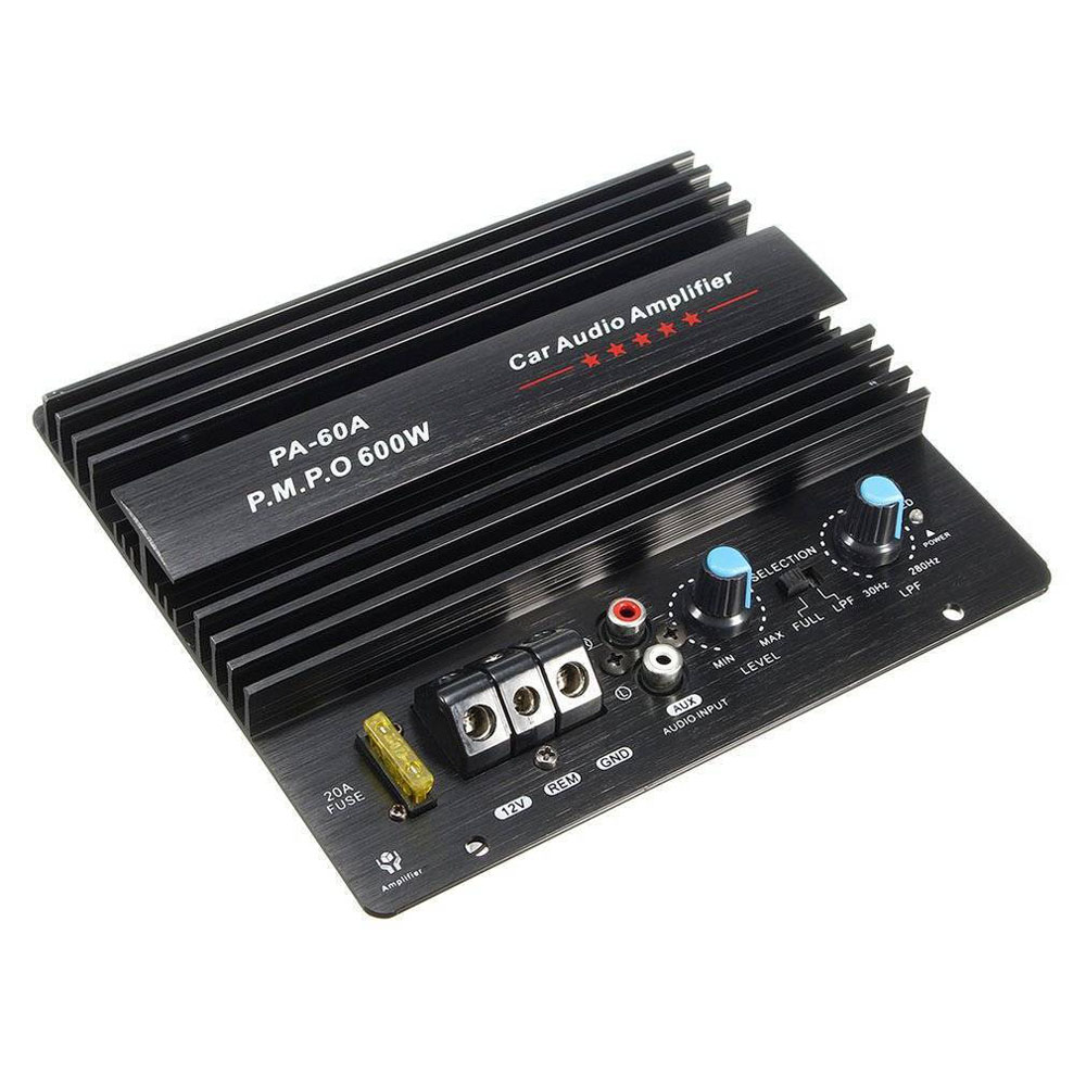 600W Car Subwoofer High Power Amplifier Board Single Channel Audio Amplifier Amp. 12.0V