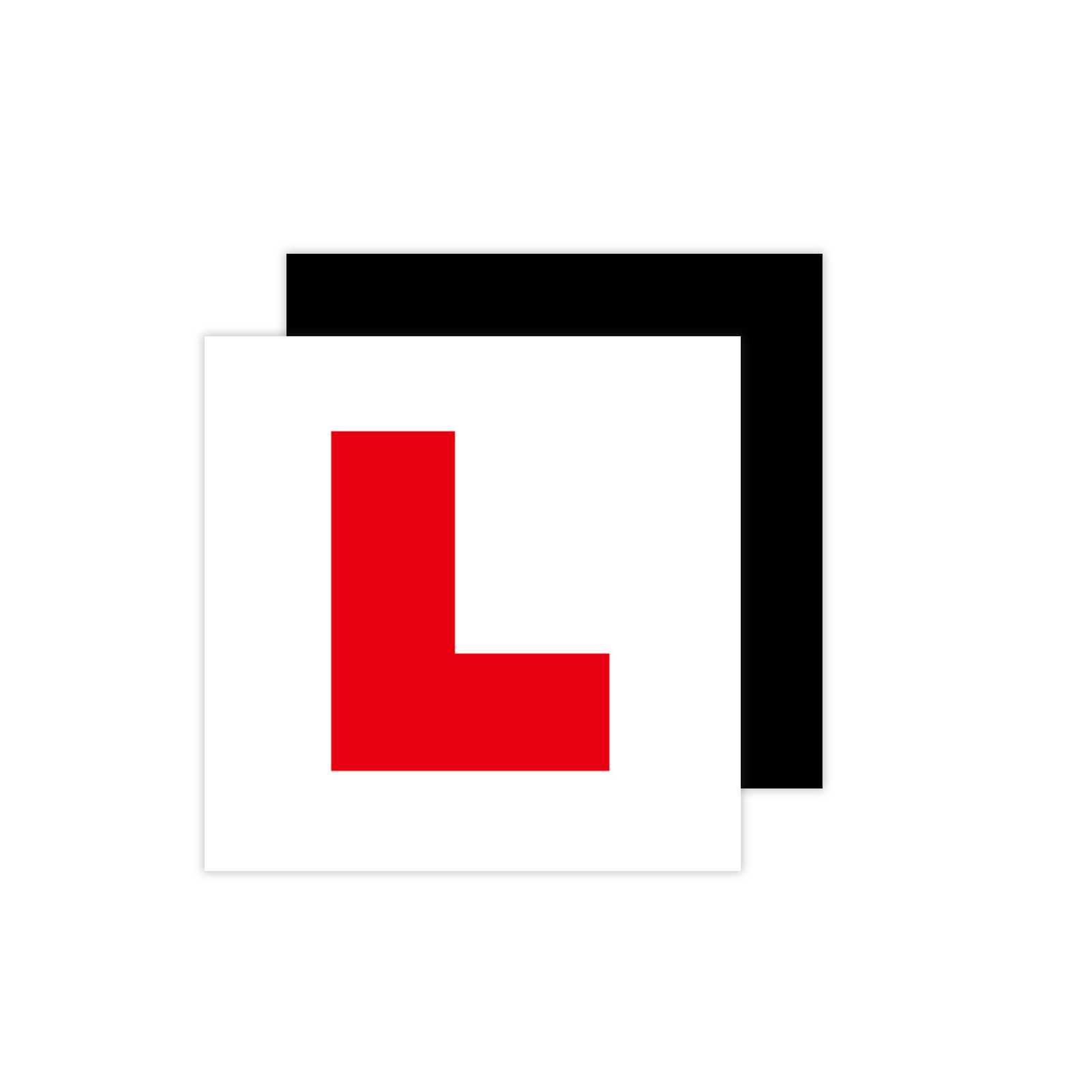 2 Pack of  Fully Magnetic L Plates for New Drivers,Learner Plates with Stronger Magnetism and Bigger Thickness