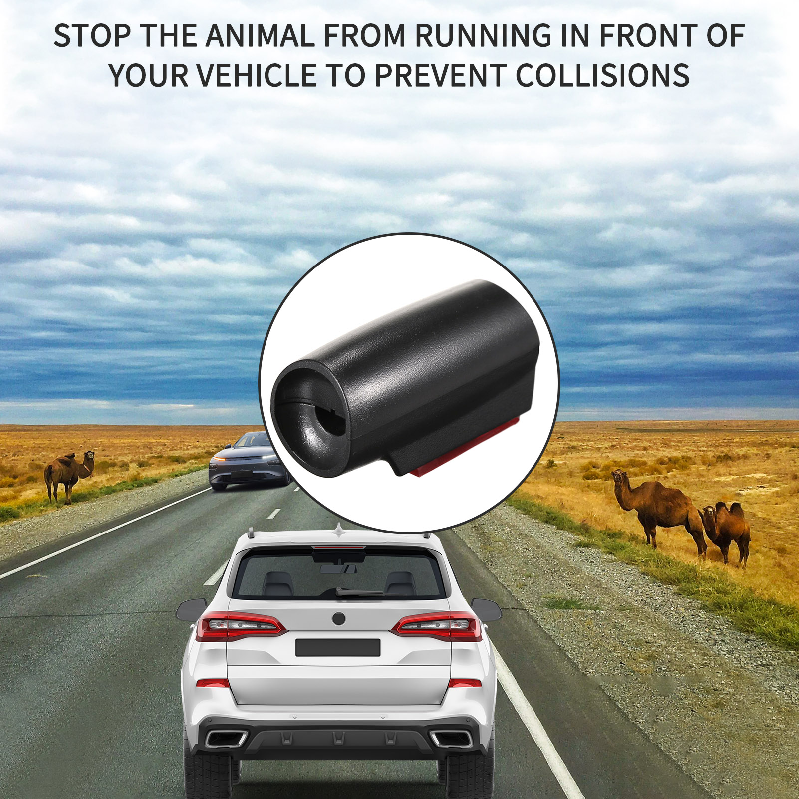 2 PCS Deer Whistles Wind Deer Warning Whistles Collision Alerts Wildlife Warning Device for Truck Vehicles Cars,Motorcycles