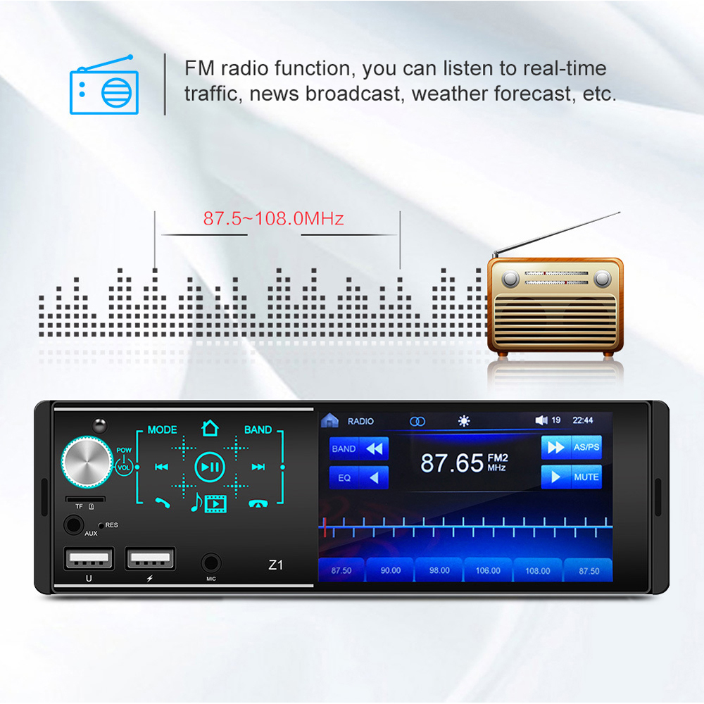 Z1 4.1in Multi-language Car BT MP5 Player Auto Touched Screen Car Music and Video Player Auto Multi-media Player Radio Receiver