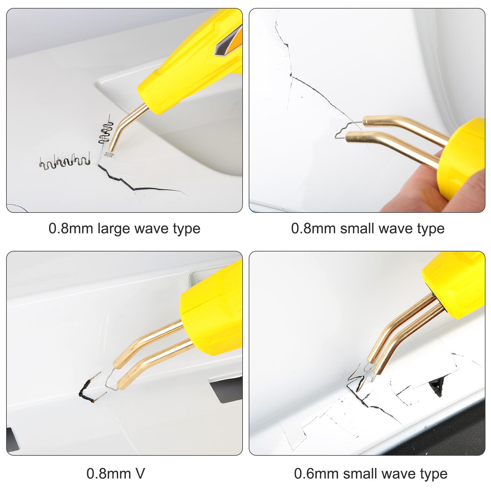 Universal 100 Pcs/Set Precut 0.6mm-0.8mm Hot Wave Flat Staples For Plastic Stapler Repair Welder repair tool